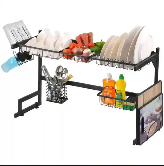 Black Iron Plates & Dish Holder | Falcon Store Kitchen Organizer